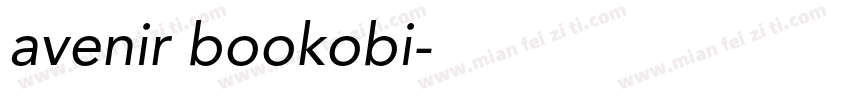 avenir bookobi字体转换